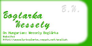 boglarka wessely business card