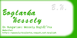 boglarka wessely business card